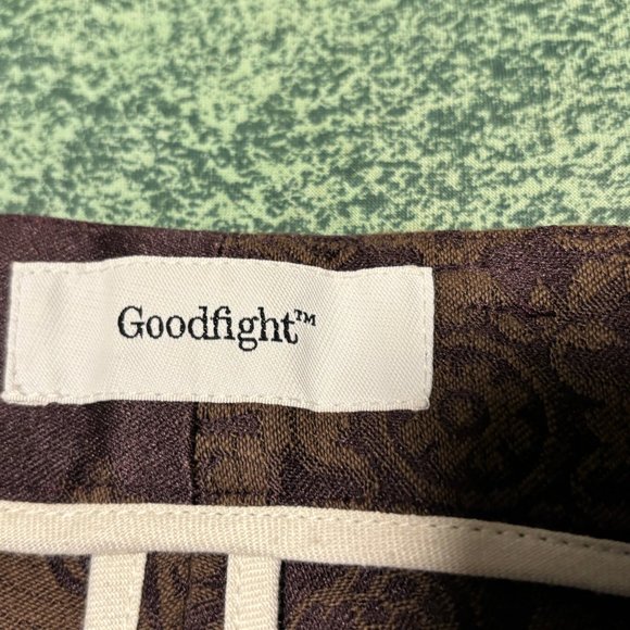 $770 BNWT Goodfight Jacquard Print CroppedTailored Trousers/ Pants 29 - 30 - Picture 16 of 16